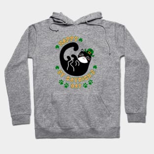 Happy St Catrick's Day | Funny Party Cat Hoodie